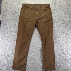 Copper & Oak Pant Men 36x32 Cotton Corduroy Chino Straight Preppy Career Stretch